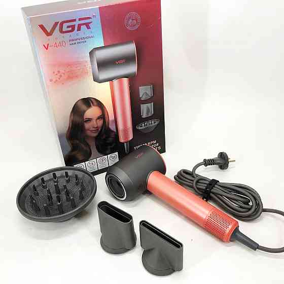 Професійний фен для об'єму, Фен для волосся з дифузором Зручний надійний волосся ET-32 Івано-Франківськ