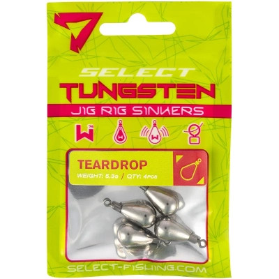 Грузило Select Крапля джиг-ріг вольфрам 3.5g (4 шт/уп) (1870.70.83) Винница - изображение 2