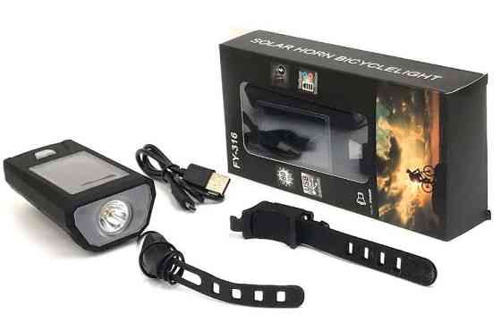 Велофара с сигналом Solar Luz FY-316 250lm Винница
