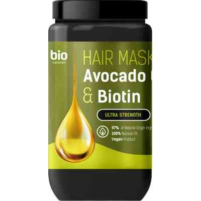 Маска для волос Bio Naturell Avocado Oil & Biotin 946 мл (4820168433795) Винница
