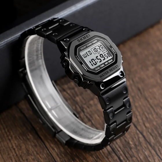 Жіночий спортивний годинник Skmei 1433 Singapore Чорний Вінниця