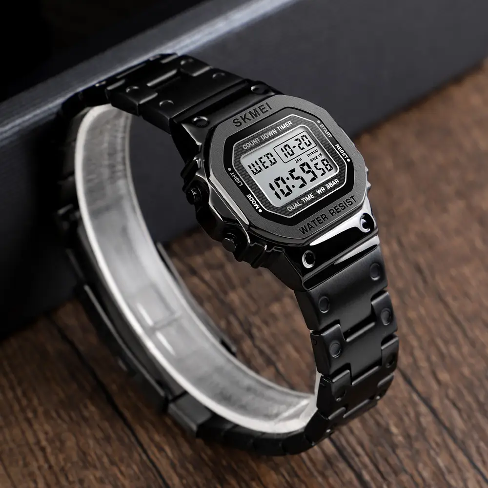 Жіночий спортивний годинник Skmei 1433 Singapore Чорний Вінниця - фото 6