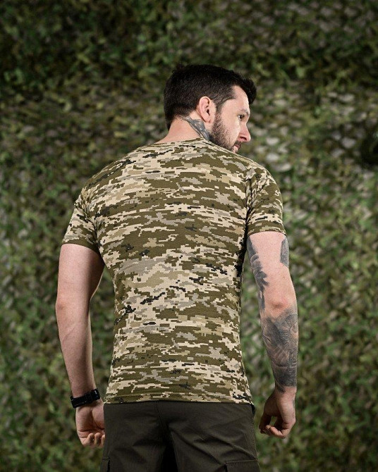 Футболка пиксель ЗСУ (хорошее качество)  МС8525 Одеса - фото 4