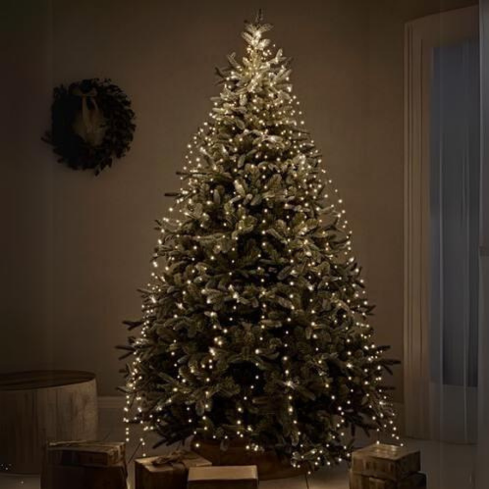 Роса пучок 2 метра 10 нитей Niki Light конский хвост с пультом управления 200L гирлянда для елки теплый белый Киев - изображение 1