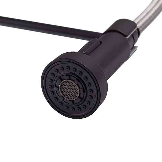 Кухонний змішувач з пружинним виливом Mixxus Premium SPRING 017 BLACK (MI6951) Харків