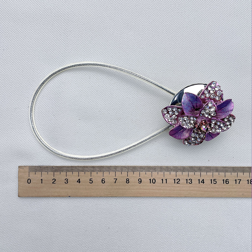 Магніти для штор та гардин "Flowers" набір 2 шт Бузковий (81-189) Київ - фото 7