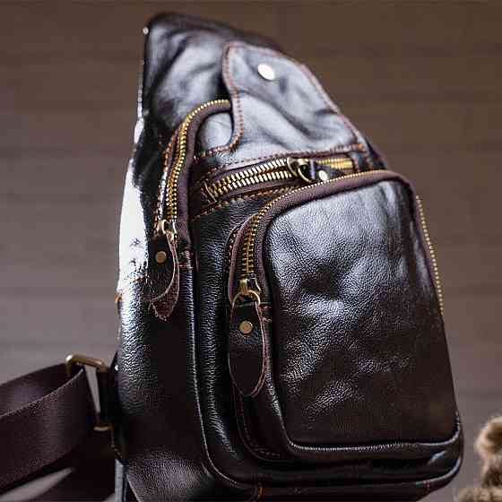 Сумка через плечо мужская Vintage 14838 Коричневая Киев