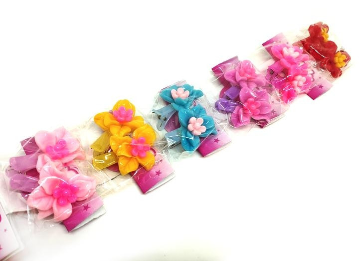Заколки для девочки Цветочки 10 шт Киев - изображение 1