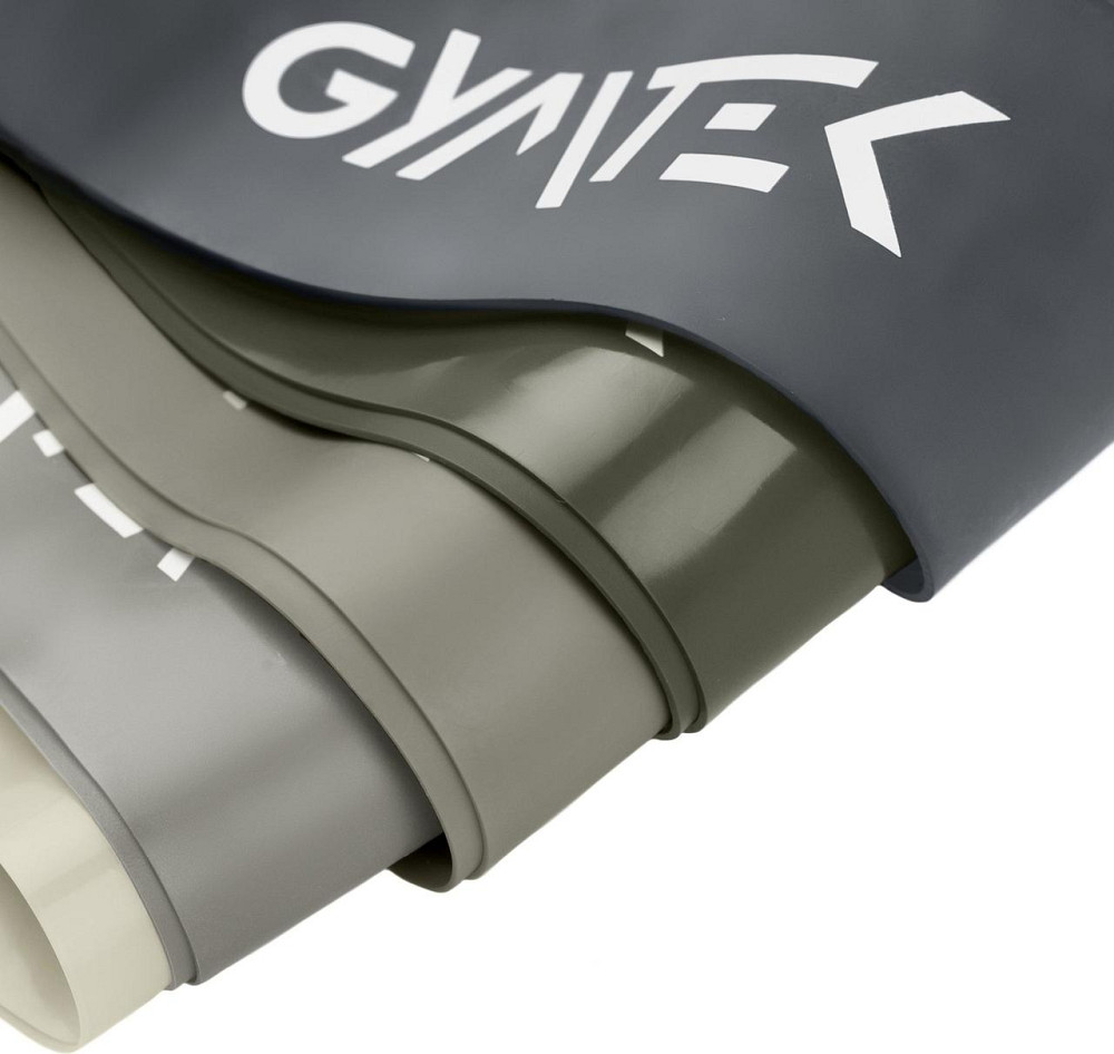 Набор резинок для фитнеса Gymtek 0,5-30кг серый Киев - изображение 9