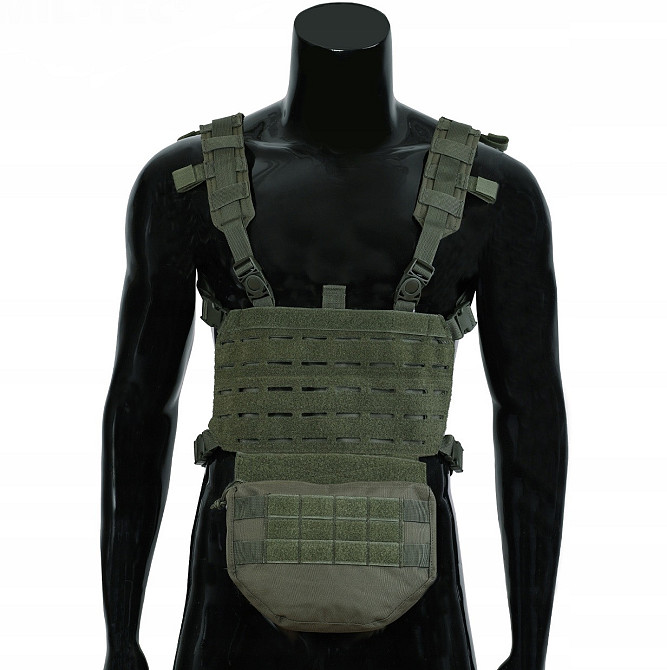 Тактический подсумок с панелью и лямками Molle / Palls Mil-Tec (13486301) Olive Нововолынск - изображение 11