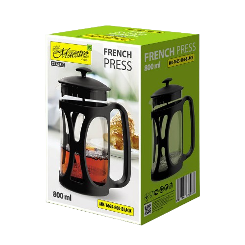 Френч-прес для кави/чаю 800мл чорний MR-1663-800 Maestro Житомир