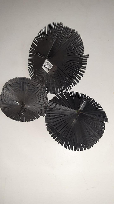 Йоржик для чистки комину зі стальних пластинок діаметром 200 мм Киев - изображение 1