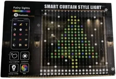 Гирлянда штора SMART SFK07 2×2м 20 нитей по 20 лампочек с управлением через APP, Bluetooth, USB Одесса - изображение 6