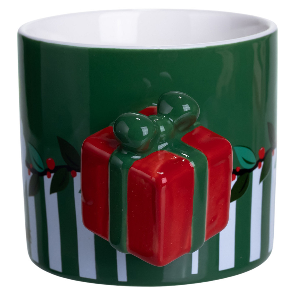 Yiwu Чашка порцелянова новорічна Merry Christmas 400 (мл) Зелена Yiwu FM-CS-49GR Коломия - фото 6