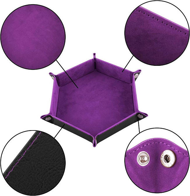 Складной кожаный лоток для кубиков для настольных игр Киев - изображение 3