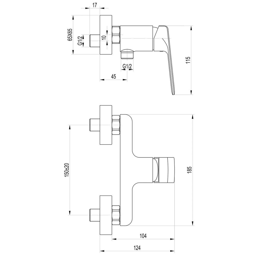 Смеситель для душа TOPAZ ODISS TO 18701-H52-BL (000020840) Киев - изображение 6