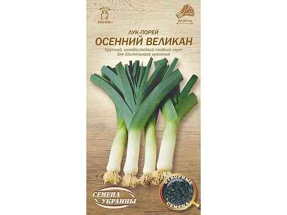 Цибуля-порей ОСЕННИЙ ВЕЛИКАН ОВ 1г (20 пачок) (пс) ТМ СЕМЕНА УКРАИНЫ   Solmir Київ