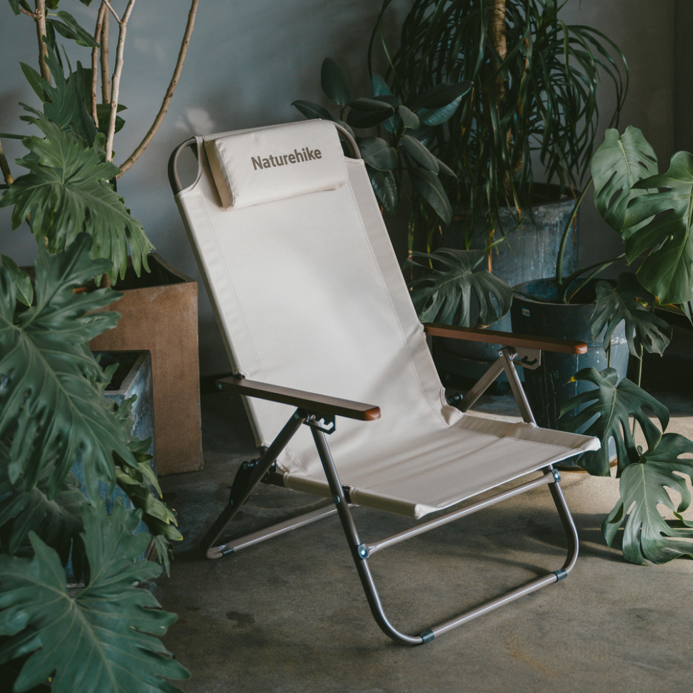 Кресло складное с регулируемым наклоном Naturehike CNK2550JJ012 углеродистая сталь (Бежевый) Винница - изображение 7