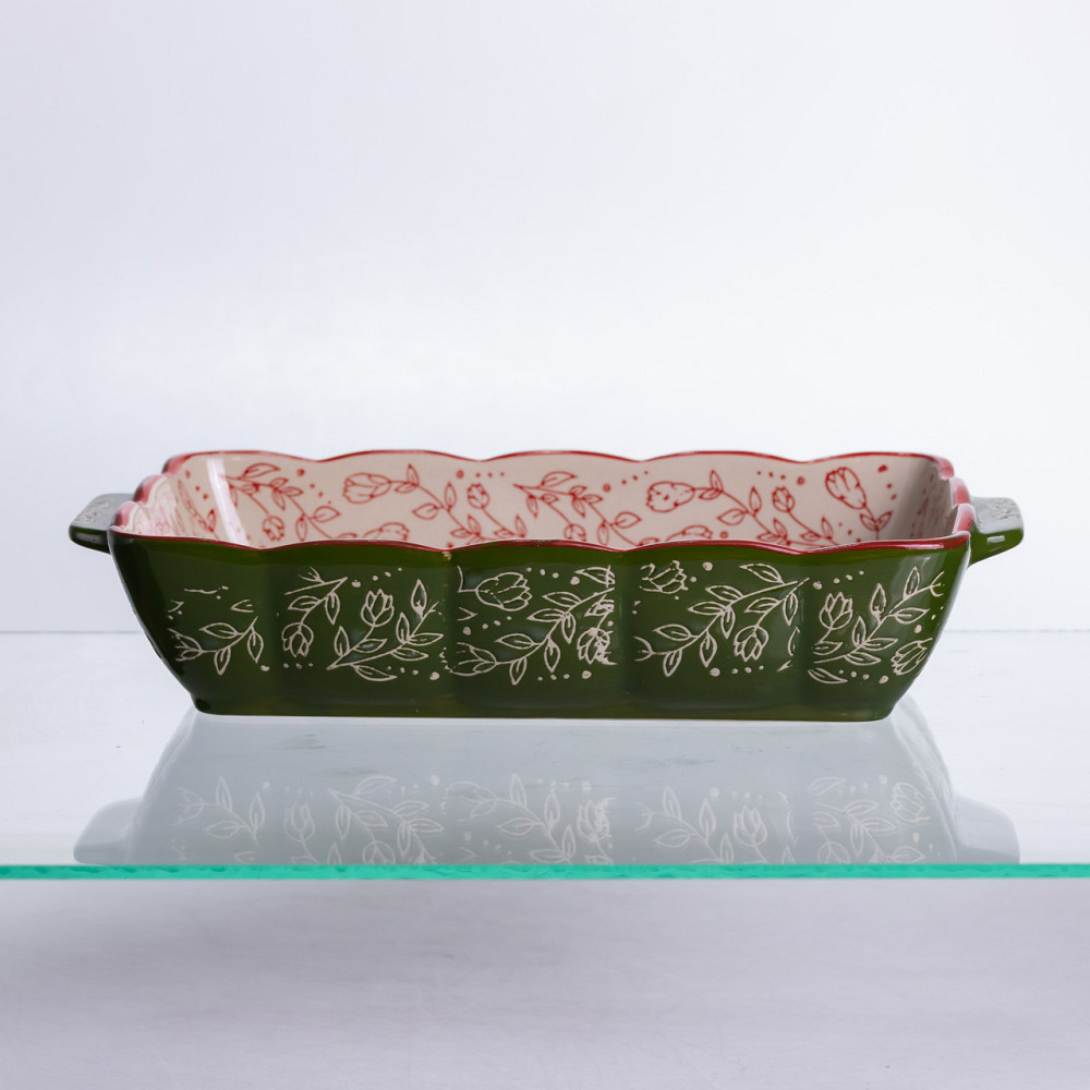 Yiwu Форма для випікання Vintage 28×17×5 (см) прямокутна форма для випікання в духовці з ручкам Коломия - фото 8