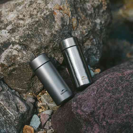 Термос Naturehike CNK2550CF017, титан, 0.2 л, светло-серый Киев