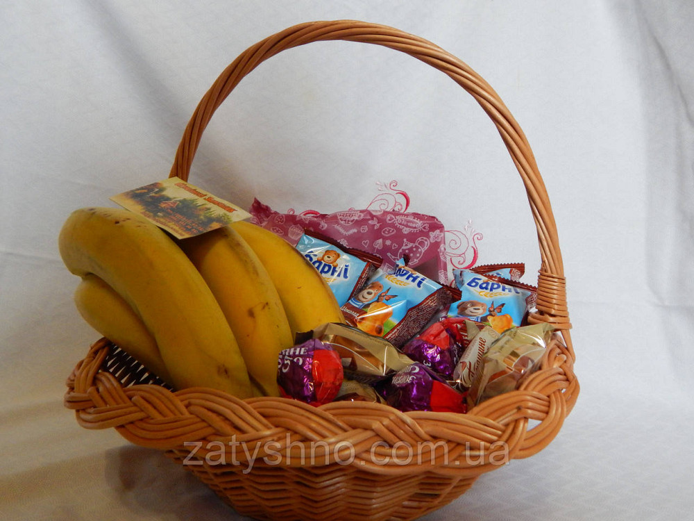 Фруктовий подарунковий кошик Київ - фото 8