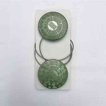 Магніти для штор і гардин Родос набір 2 шт Оливковий (81-127) Київ