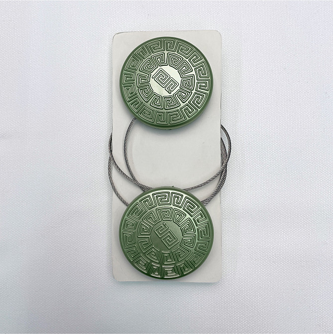 Магніти для штор і гардин Родос набір 2 шт Оливковий (81-127) Київ - фото 6