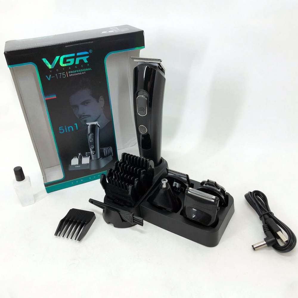 Професійна акумуляторна машинка для стрижки VGR, Машинка для стрижки від акб підстригання HO-72 Львів - фото 8