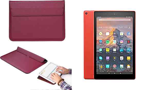 Чехол-конверт VitoCase для Amazon Fire HD 10 2017, 2018, с функцией подставки для планшета Бордовый Киев