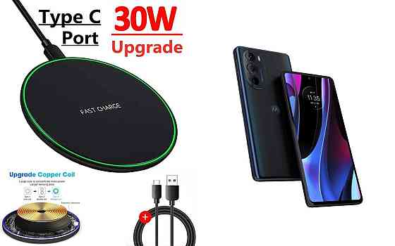 Бездротовий зарядний пристрій Copper до 30W для LG G8 THINQ, G8S ThinQ, G8X ThinQ, USB-C, LED Київ