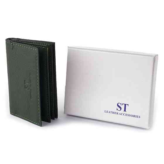 Візитниця-книжка Зелена (ST Leather) Київ