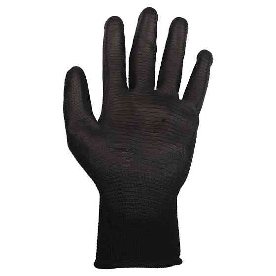 Рукавиці трикотажні з частковим ПУ-покриттям р10 (чорно-сірі манжет) SIGMA (9446411) Київ