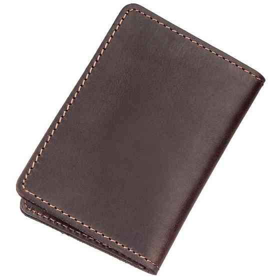 Обкладинка для посвідчення Shvigel 13962 шкіряна Коричнева Київ