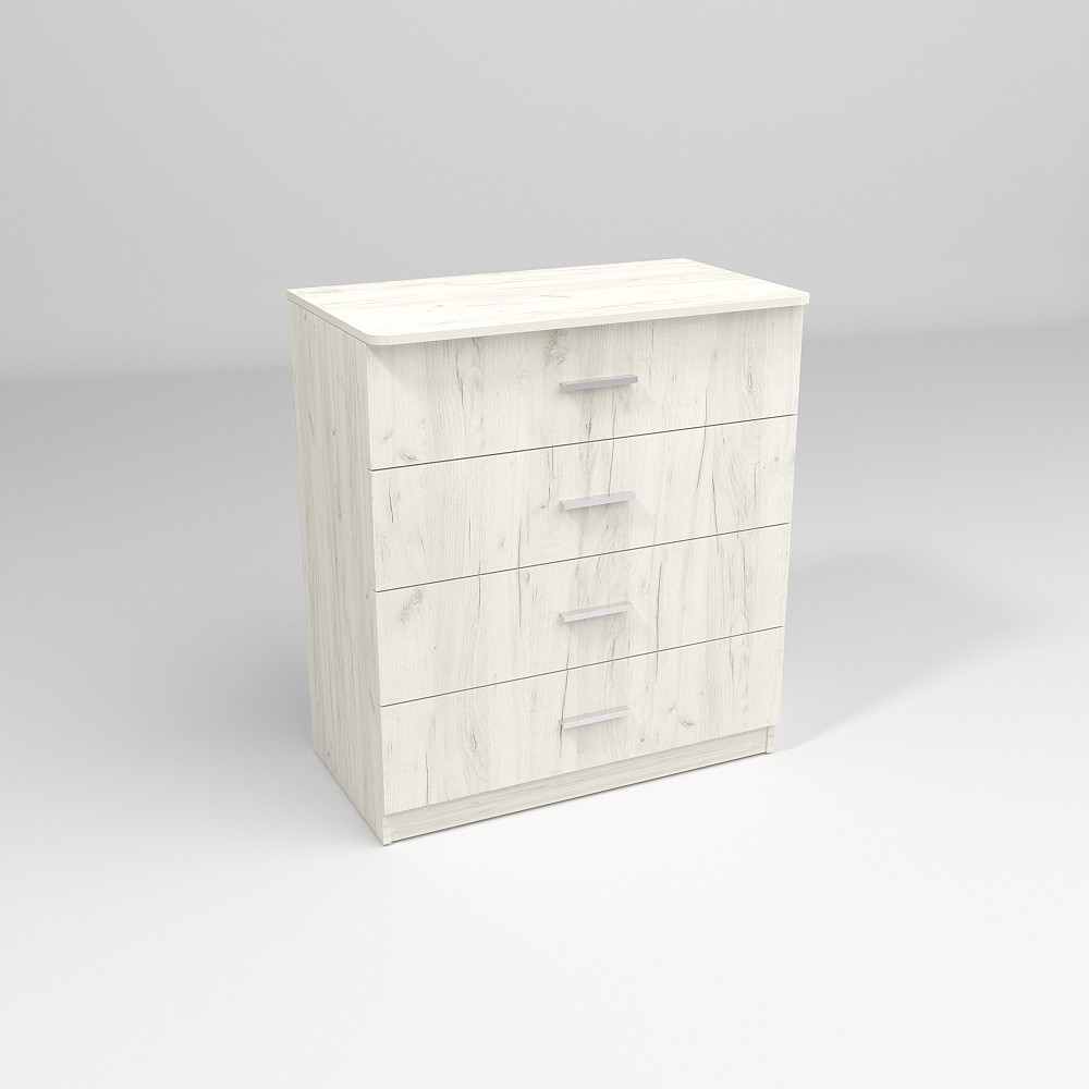 Комод Сабрина №1, Дуб Крафт Білий, 900/500/1000 Львов - изображение 2
