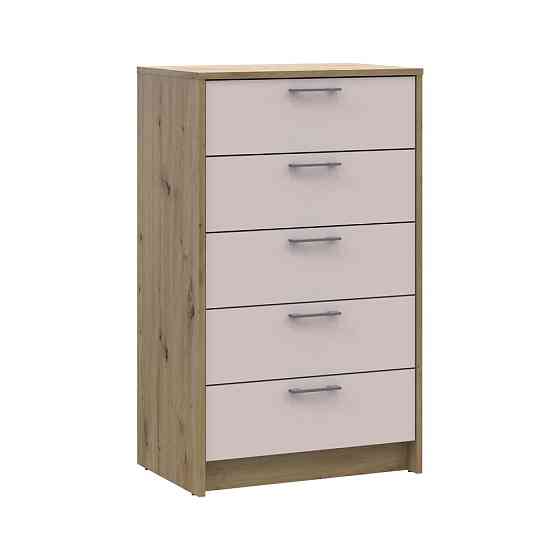 Комод Doros Ронді Дуб Артизан/Кашемір 5 ящиків 60х40х100 DRS-011784 (41516189) Львів