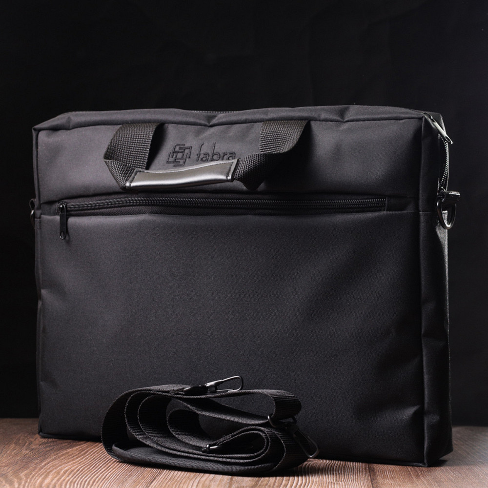 Практичная деловая сумка из качественного полиэстера FABRA 22585 Черный Киев - изображение 5