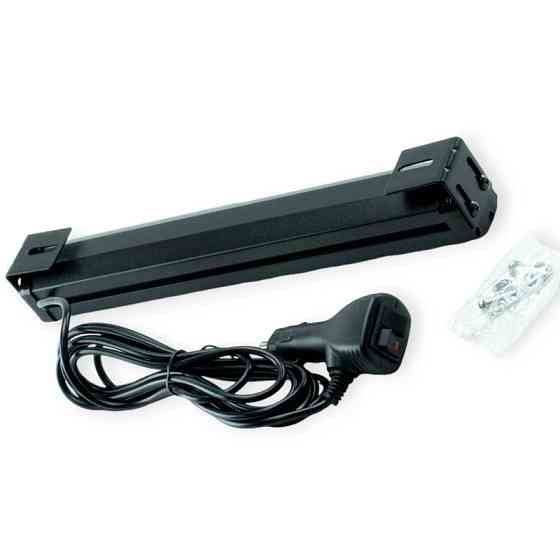 Фара LED прямоугольная 310х40х45 (Д В Ш) 2 секции синий, стробоскоп, штекер в прикуриватель дополнительная Мукачево