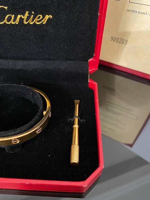 Cartier браслет із викруткою / Брендовий браслет позолота в подарунковому пакованні Одеса - фото 2