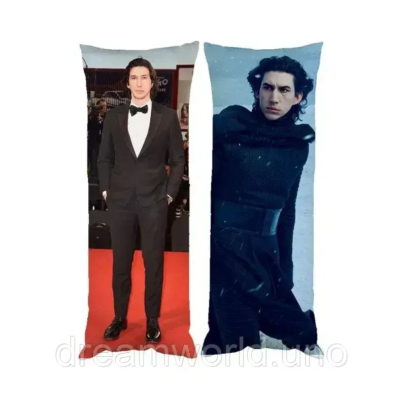 Подушка дакімакура Адам Драйвер Дарт Вейдер Зоряні Війни декоративна подушка для обіймання 60х200 Харків - фото 1