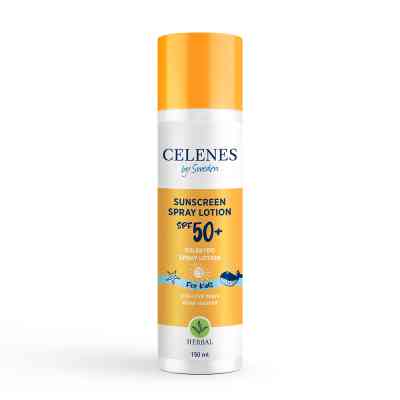 Средство от загара Celenes Sunscreen Spray Lotion для детей SPF50+ Солнцезащитный спрей-лосьон для детей 150 мл (7350104248284) Винница