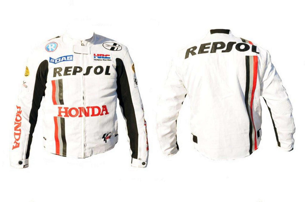 Мотокуртка REPSOL (текстиль) (mod:1, size:L, белая) Мукачево - изображение 1