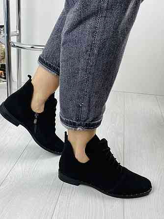 Жіночі черевики Odzi чорні натуральна замша 36р.37р.38р. (БТ/02) (1236) Коломыя