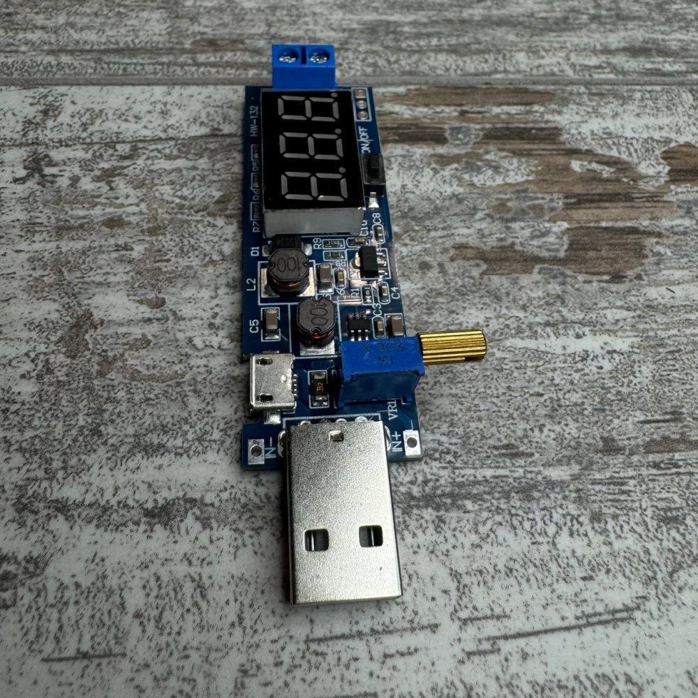 Універсальний DC-DC перетворювач напруги 3-12В на 1-24В з USB та вбудованим вольтметром, підвищувальний та понижувальний модуль Київ - фото 3