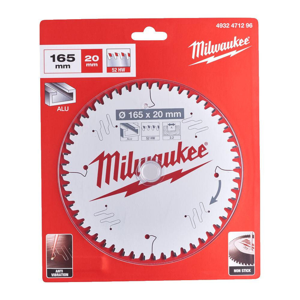 Диск пиляльний Alu PFTE MILWAUKEE, діам.165х20х2,2мм, 52 зуб. Одесса - изображение 1