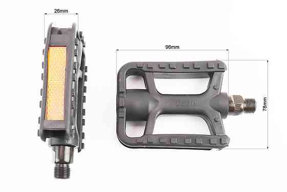 Педалі MTB 9/16" (109x76x25mm) пластикові, чорні WP-178 Київ