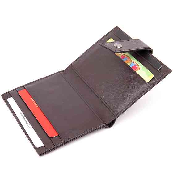 Картхолдер унисекс Vintage 20447 Темно-коричневый Киев