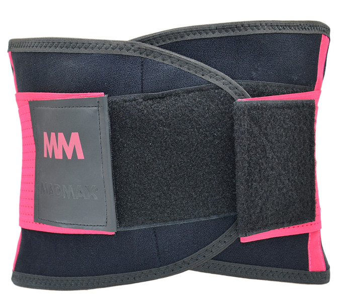 Пояс компресійний MadMax MFA-277 Slimming belt Black/rubine red M Каменское - изображение 4