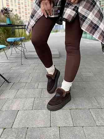 Соната Черевики жіночі Соната Линда шоколодні/шок.під (зима, замша натуральна) (6066) Коломия