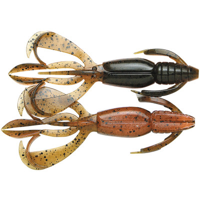 Силикон рыболовный Keitech Crazy Flapper 2.4" (10 шт/уп) к438 green pumpkin fire (1551.14.32) Винница - изображение 1