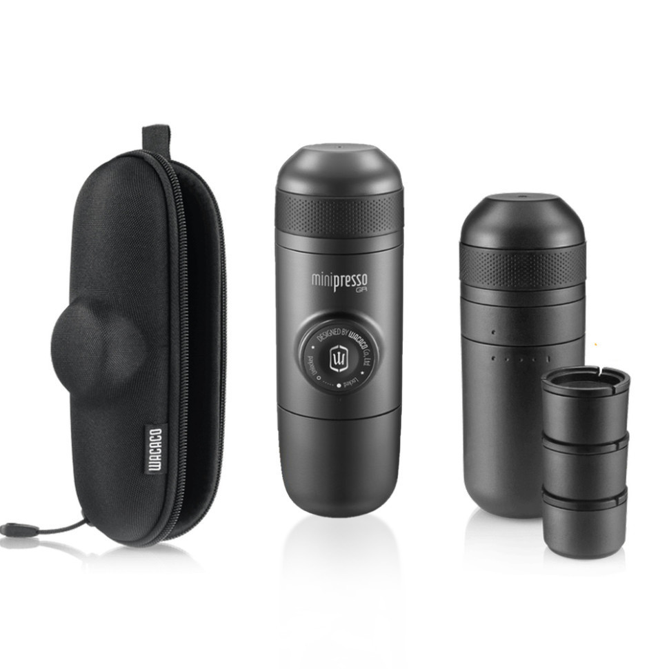 Набір для кави Wacaco Minipresso GR: кавоварка, кошики, резервуар та чохол Київ - фото 1